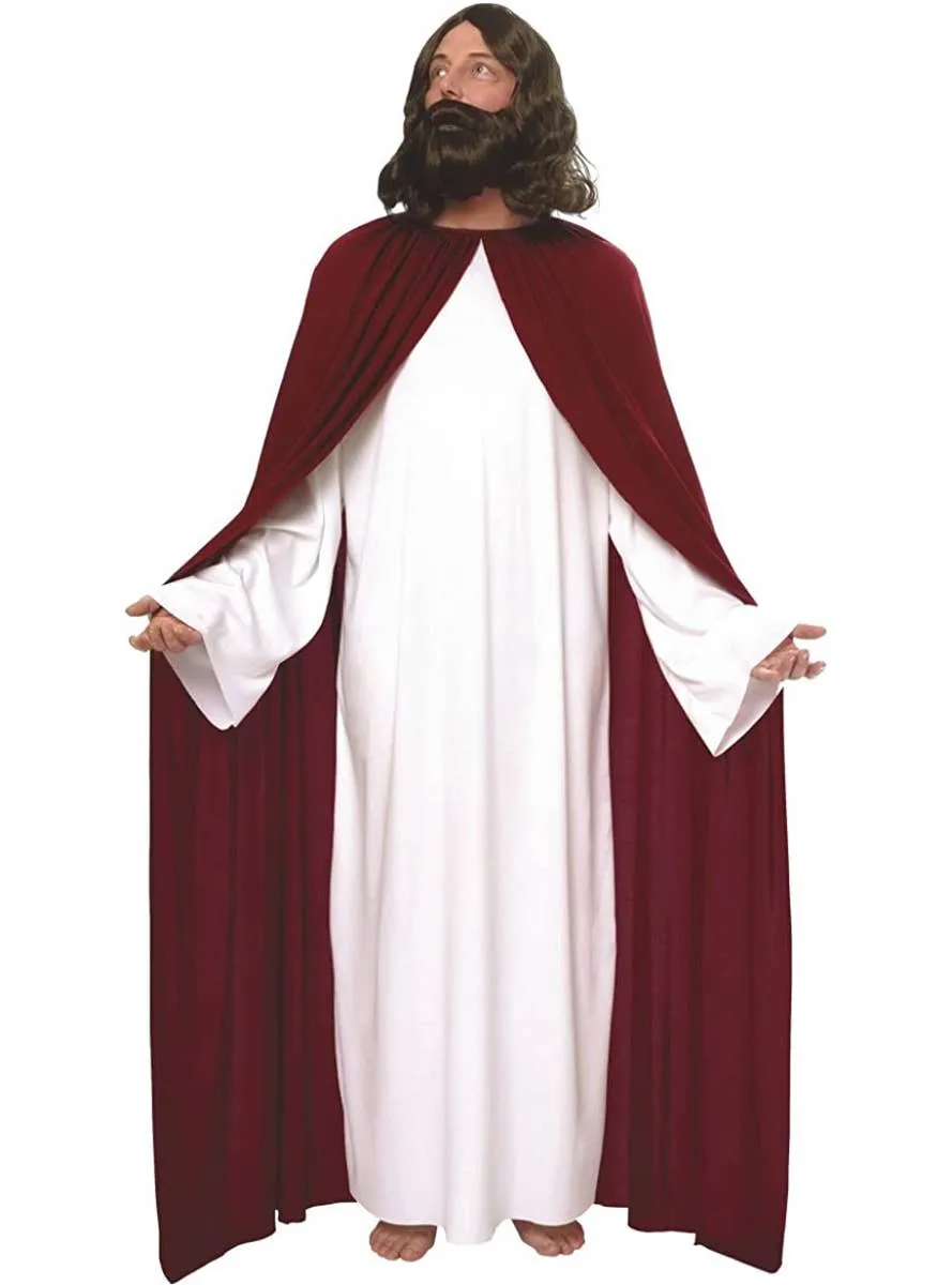 Classic Jesus Mens Costume with Red Robe