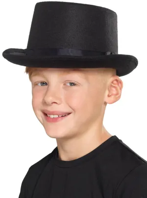 Classic Kids Black Top Hat