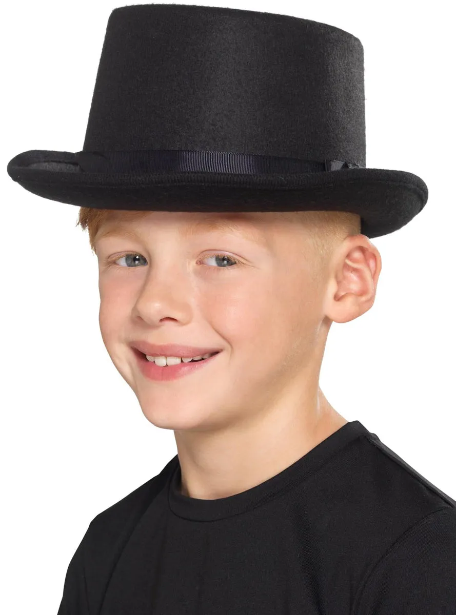 Classic Kids Black Top Hat