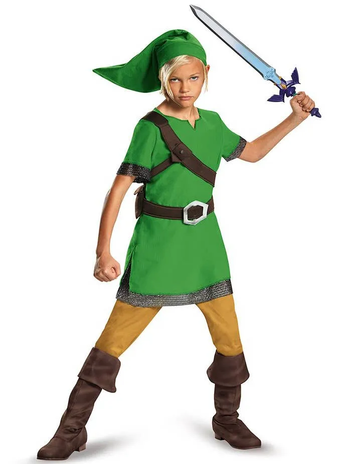 Classic Link Legend of Zelda Boys Book Week Costume