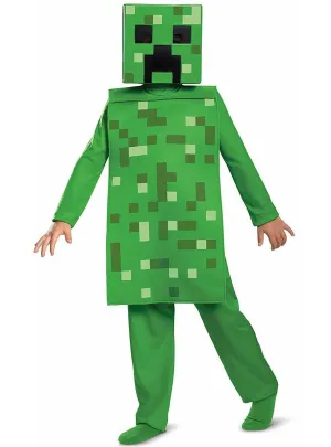 Classic Minecraft Creeper Boys Book Week Costume