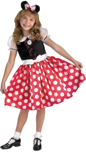 Classic Minnie Mouse Disney Polka Dot Girls Costume