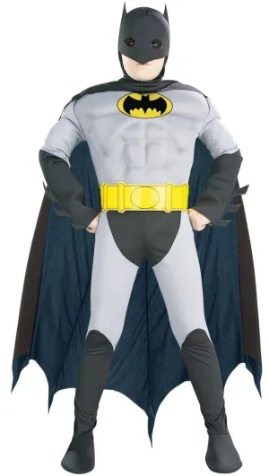 Classic Muscle Chest Boys Batman Costume