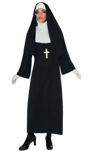 Classic Nun Womens Fancy Dress Costume