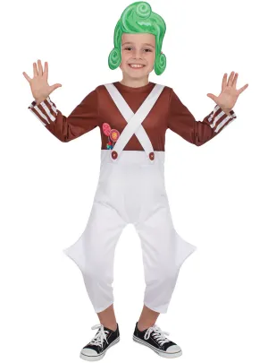 Classic Oompa Loompa Boys Willy Wonka Costume