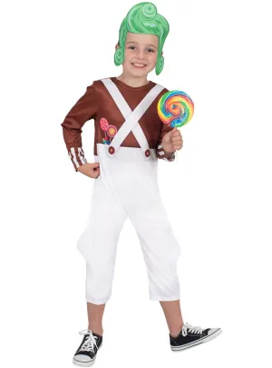 Classic Oompa Loompa Toddler Boys Willy Wonka Costume