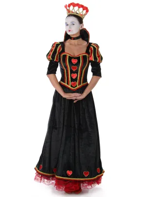 Classic Plus Size Womens Queen Of Hearts Costume Dress