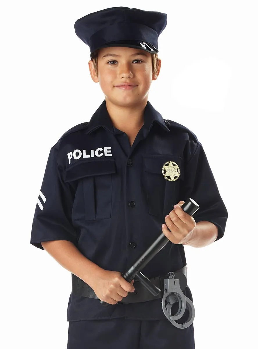 Classic Police Officer Boys Fancy Dress Costume