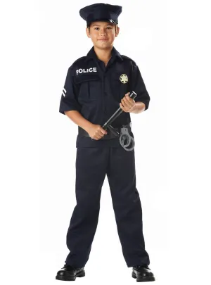 Classic Police Officer Boys Fancy Dress Costume