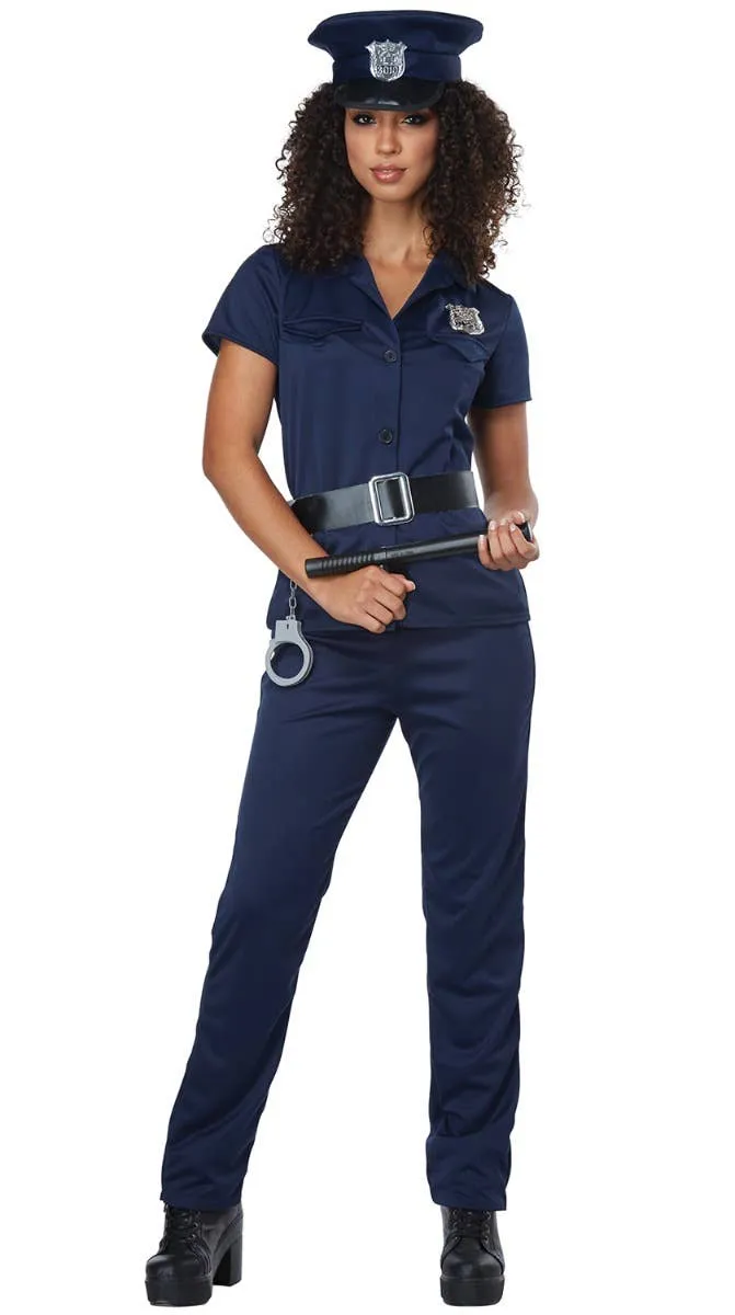Classic Police Officer Womens Fancy Dress Costume