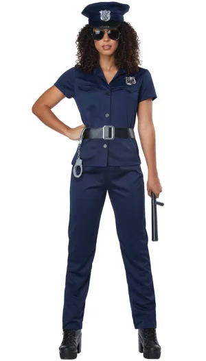 Classic Police Officer Womens Fancy Dress Costume
