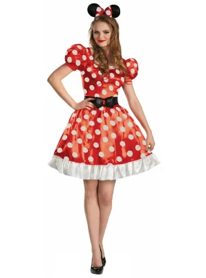 Classic Polka Dot Minnie Mouse Womens Costume