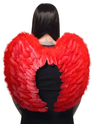 Classic Red Feather Angel Costume Wings