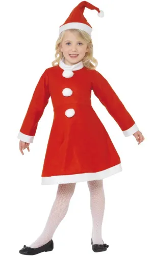 Classic Santa Girls Fancy Dress Christmas Costume