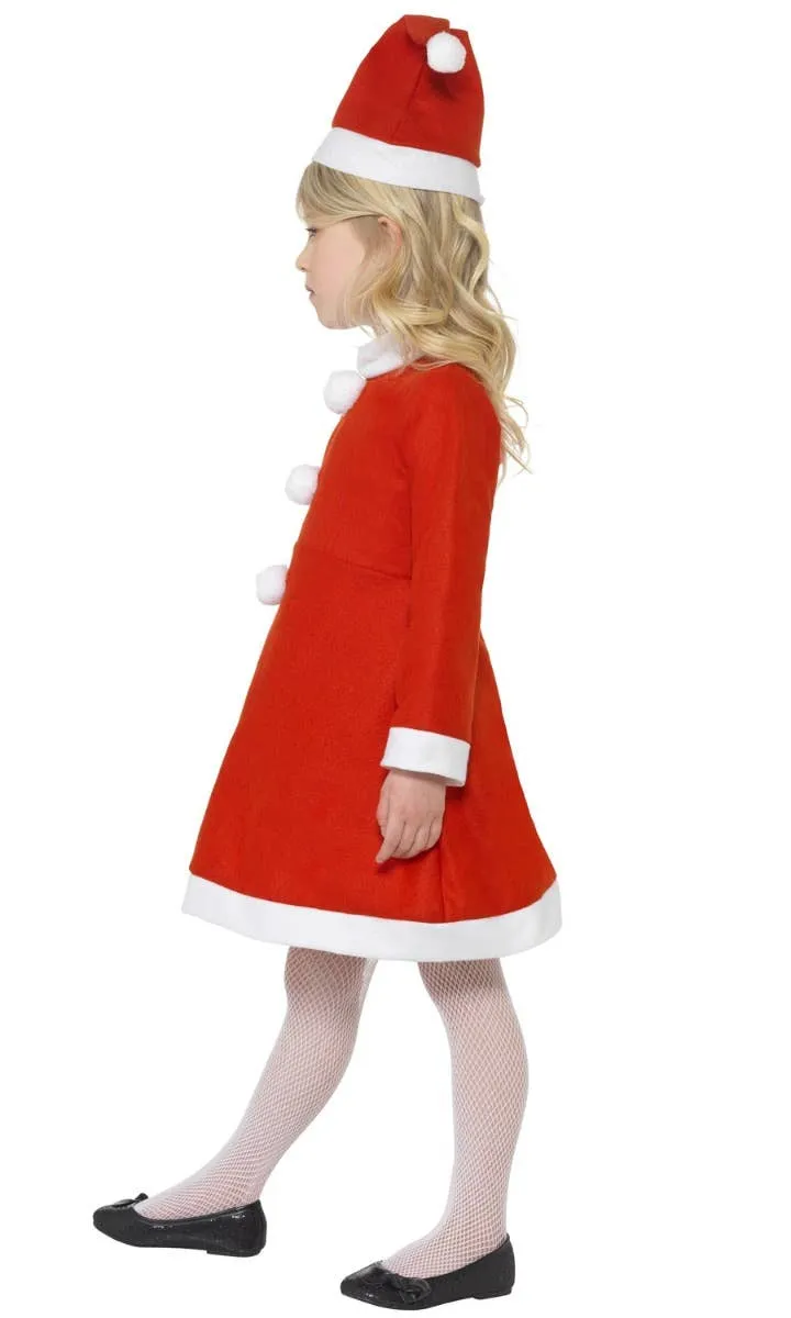 Classic Santa Girls Fancy Dress Christmas Costume