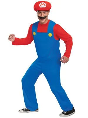 Classic Super Mario Mens Fancy Dress Costume