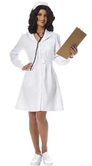 Classic Vintage Nurse Womens Fancy Dress Costume