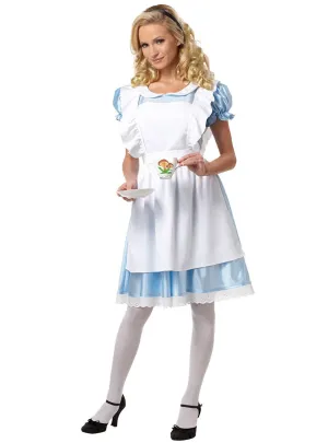 Classic White and Blue Tea Party Womens Costume