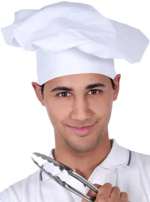 Classic White Chef Costume Hat