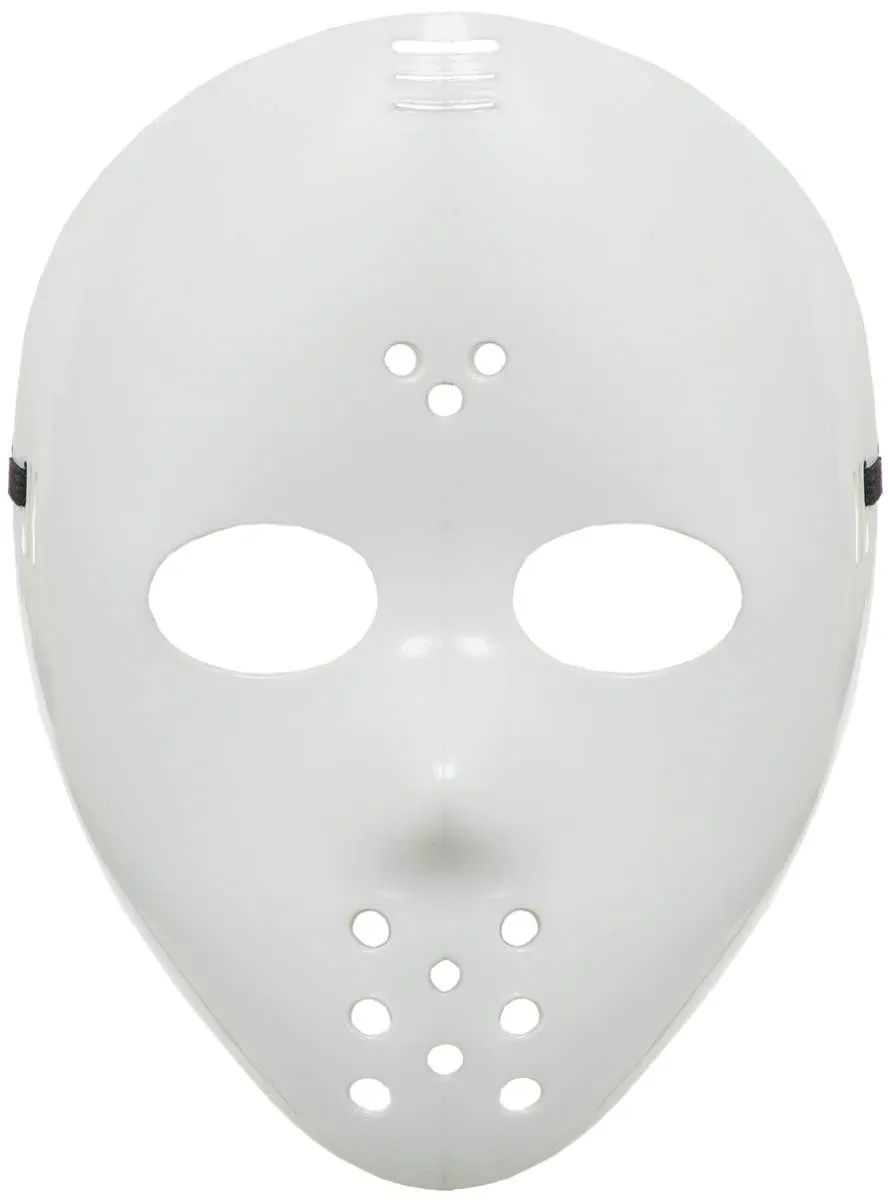 Classic White Jason Style Hockey Mask