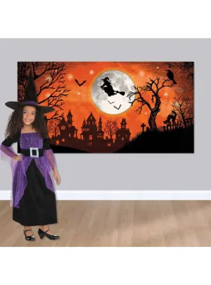 Classic Witch Wall Scene Setter Halloween Decoration