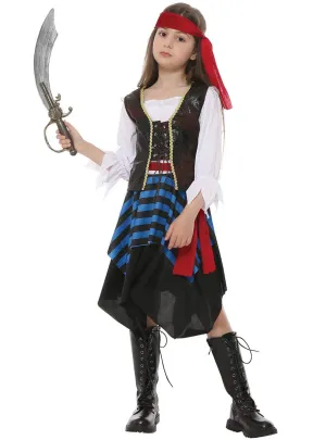 Classic X Marks the Spot Pirate Girls Dress Up Costume