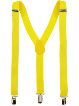 Classic Yellow Adjustable Costume Braces