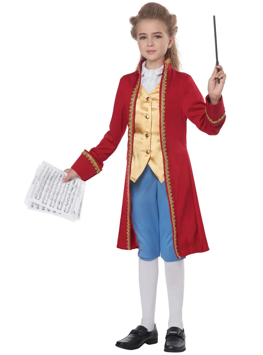 Classical Composer Kids Unisex Amadeus Mozart Costume