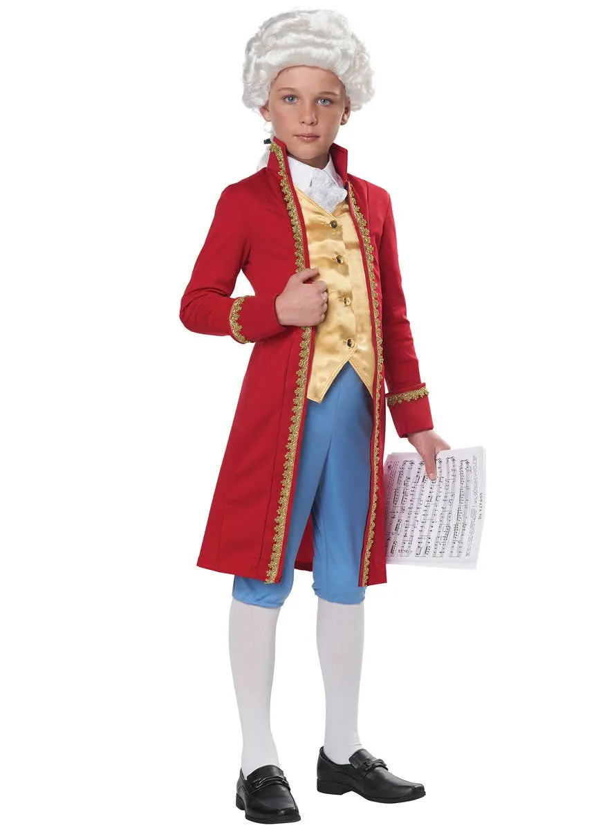 Classical Composer Kids Unisex Amadeus Mozart Costume