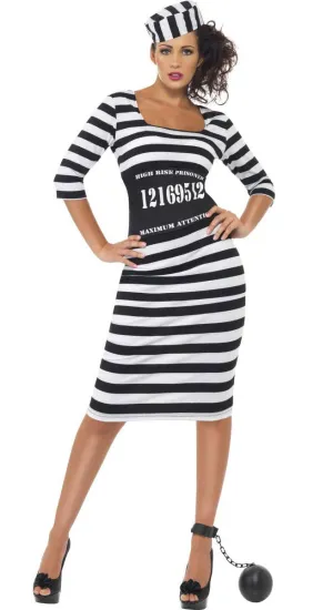 Classy Convict Womens Prisoner Costume