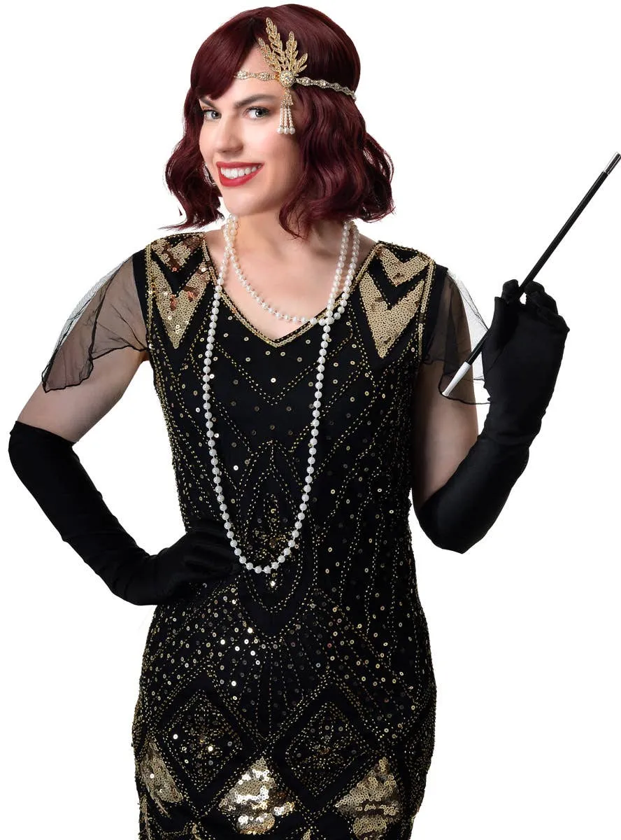 Classy Gold Deluxe 4 Piece 1920s Gatsby Accessory Set