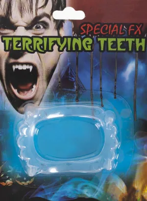 Clear Vampire Teeth Halloween Costume Accessory
