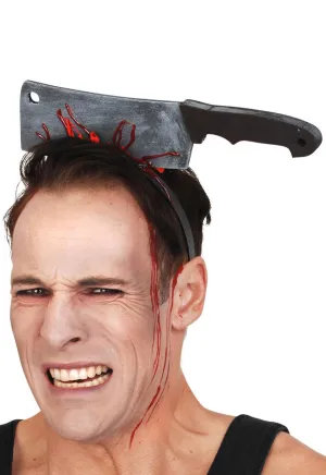 Cleaver Through The Head Halloween Costume Accessory