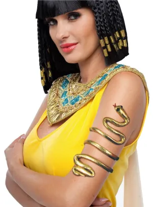 Cleopatra Gold Snake Arm Band Egyptian Costume Accessory