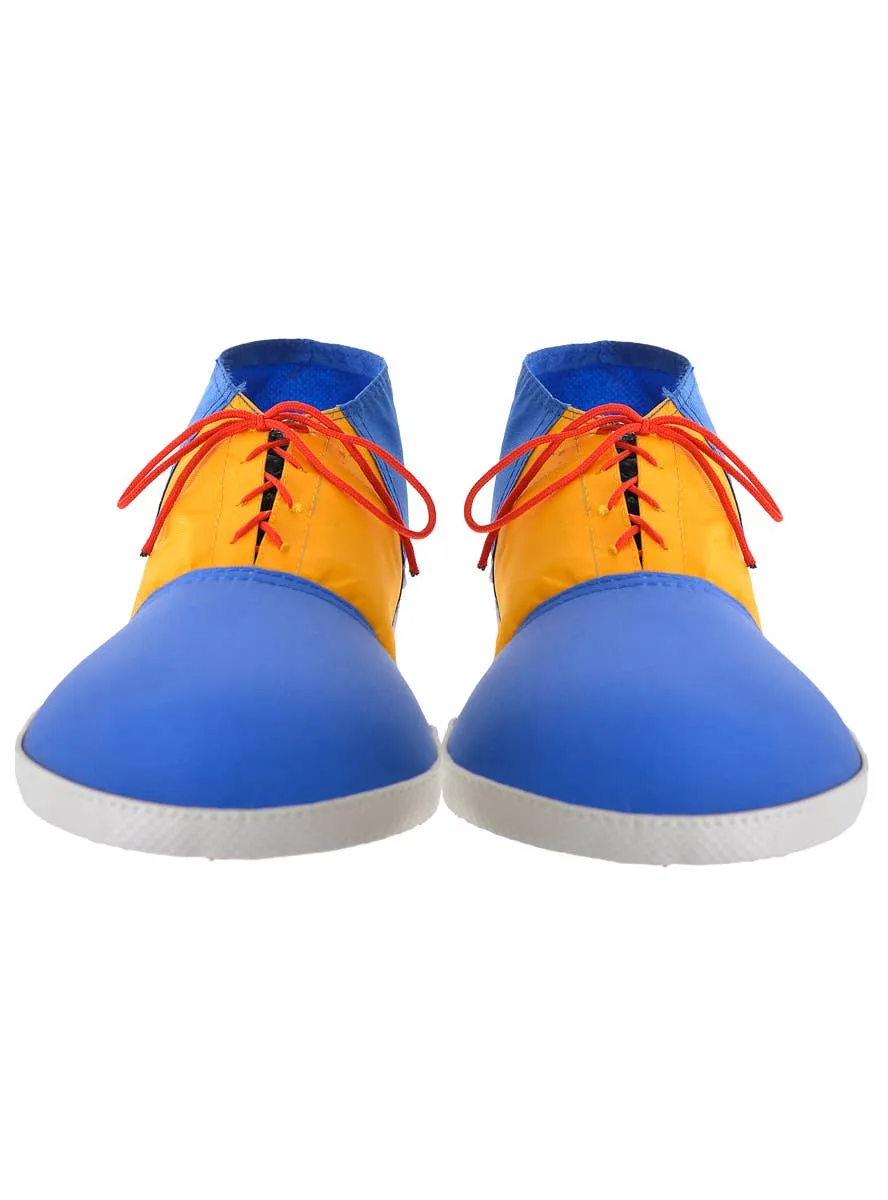 Clown Blue and Yellow Kids Costume Shoes