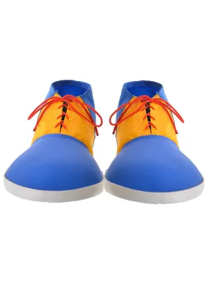 Clown Blue and Yellow Kids Costume Shoes