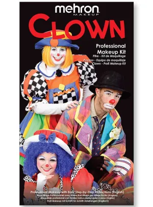 Clown Mehron Deluxe Character Makeup Kit