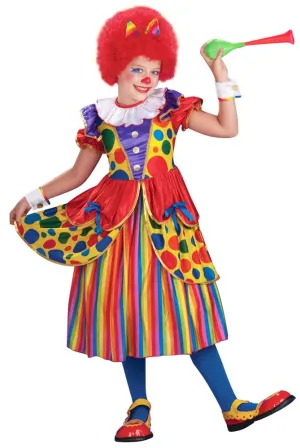 Clown Princess Deluxe Girls Circus Costume