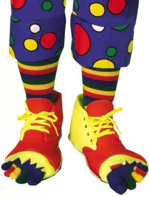 Clown Shoes and Toe Socks Costume Set