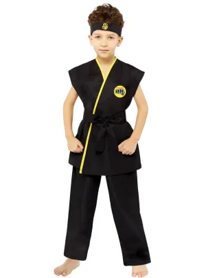 Cobra Kai Boys Black Karate Gi Costume