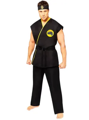 Cobra Kai Mens Black Karate Gi Costume