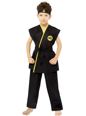 Cobra Kai Teen Boys Black Karate Gi Costume