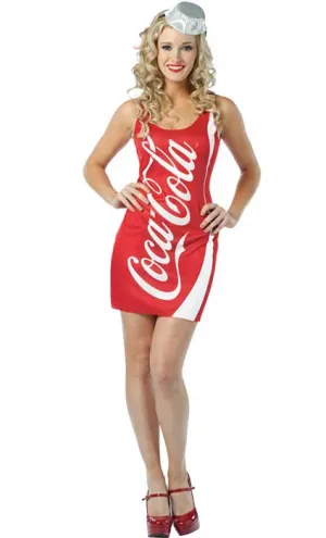 Coca-Cola Womens Fancy Dress Costume