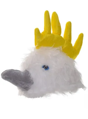 Cockatoo Head Plush Novelty Costume Hat