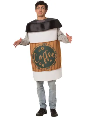 Coffee 2 Go Adults Funny Dress Up Costume