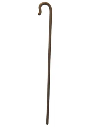 Collapsible Brown Shepherd Crook Costume Accessory