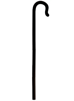 Collapsible Kids Black 75cm Costume Walking Stick