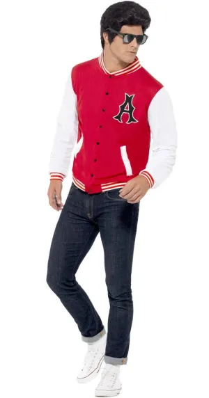 College Jock Letterman Jacket Mens 1950s Costume Jacket