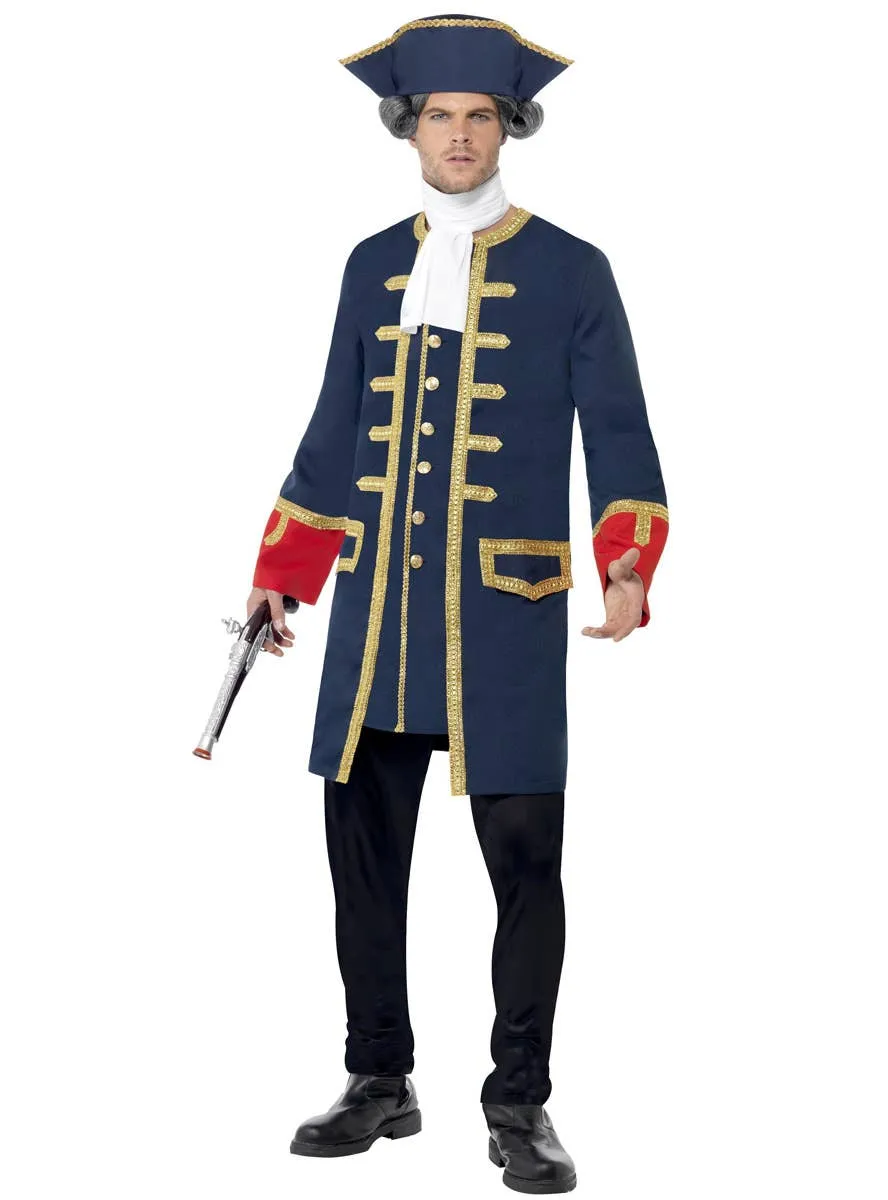 Colonial Navy Commander Mens Fancy Dress Costume