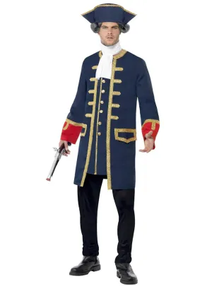 Colonial Navy Commander Mens Fancy Dress Costume